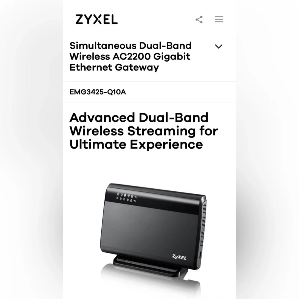 ZyXel Modem Router - Picture 4 of 4
